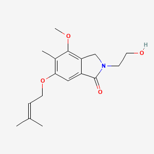 molecular formula C17H23NO4 B1222387 Porritoxin CAS No. 143114-82-3