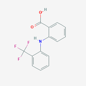 molecular formula C14H10F3NO2 B1222390 2-((2-(Trifluoromethyl)phenyl)amino)benzoic acid 