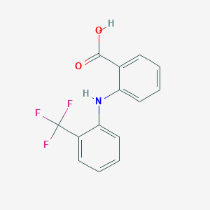 molecular formula C14H10F3NO2 B1222390 O-Trifluoromethylphenyl anthranilic acid 
