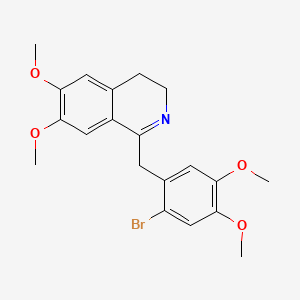 molecular formula C20H22BrNO4 B1222394 6'-Bromodihydropapaverine CAS No. 41823-67-0