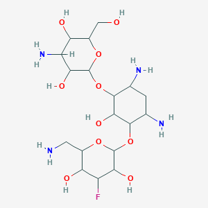 molecular formula C18H35FN4O10 B012224 3'-Deoxy-3'-fluorokanamycin A CAS No. 100343-09-7