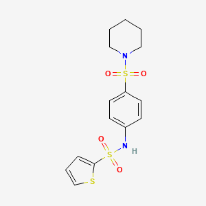 N-[4-(1-piperidinylsulfonyl)phenyl]-2-thiophenesulfonamide