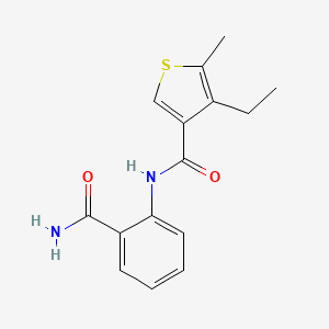 N-(2-carbamoylphenyl)-4-ethyl-5-methyl-3-thiophenecarboxamide