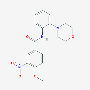 4-methoxy-N-[2-(4-morpholinyl)phenyl]-3-nitrobenzamide
