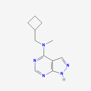 molecular formula C11H15N5 B12224197 N-(cyclobutylmethyl)-N-methyl-1H-pyrazolo[3,4-d]pyrimidin-4-amine 