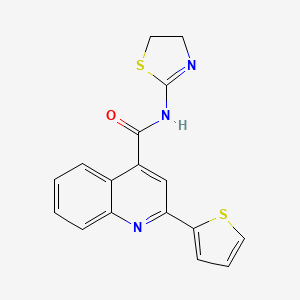 N-(4,5-dihydrothiazol-2-yl)-2-thiophen-2-yl-4-quinolinecarboxamide