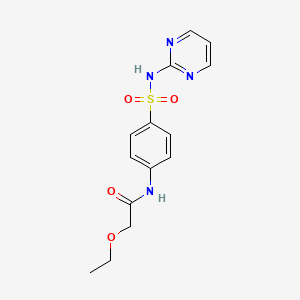 2-ethoxy-N-[4-(2-pyrimidinylsulfamoyl)phenyl]acetamide