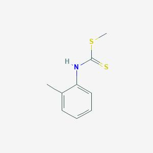 molecular formula C9H11NS2 B12224313 N-(2-methylphenyl)(methylsulfanyl)carbothioamide CAS No. 17425-17-1