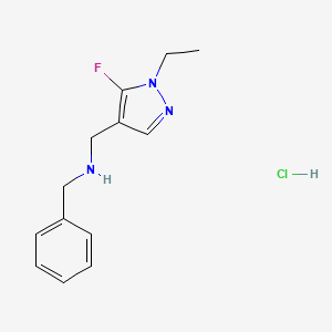 molecular formula C13H17ClFN3 B12224332 Benzyl[(1-ethyl-5-fluoro-1h-pyrazol-4-yl)methyl]amine 