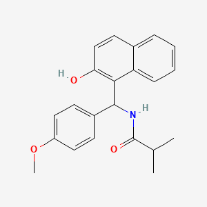N-[(2-hydroxy-1-naphthalenyl)-(4-methoxyphenyl)methyl]-2-methylpropanamide