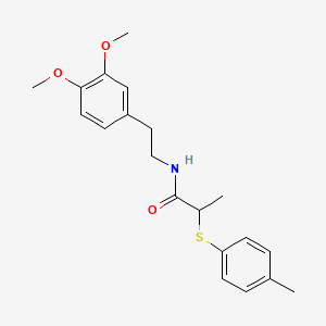 N-[2-(3,4-dimethoxyphenyl)ethyl]-2-[(4-methylphenyl)thio]propanamide