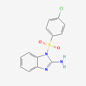 1-(4-Chlorophenyl)sulfonyl-2-benzimidazolamine