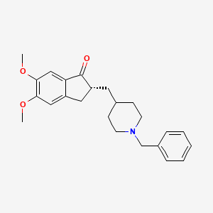 1-Benzyl-4-[(5,6-dimethoxy-1-indanon-2-YL)methyl]piperidine