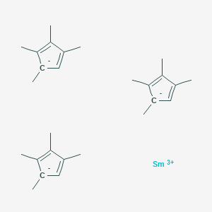 molecular formula C27H39Sm B122245 Samarium(3+) tris(1,2,3,4-tetramethylcyclopenta-2,4-dien-1-ide) CAS No. 148607-24-3