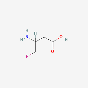 molecular formula C4H8FNO2 B1222453 3-Amino-4-fluorobutanoic acid CAS No. 77162-47-1
