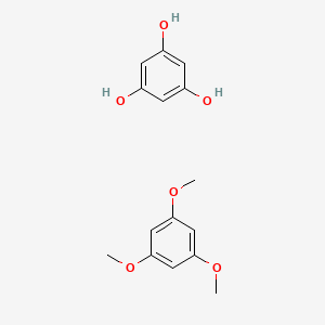 molecular formula C15H18O6 B1222456 1,3,5-Benzenetriol, mixt. with 1,3,5-trimethoxybenzene CAS No. 79173-14-1