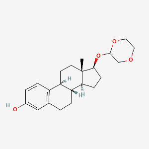 molecular formula C22H30O4 B1222462 17-Dioxanylestradiol CAS No. 34522-49-1