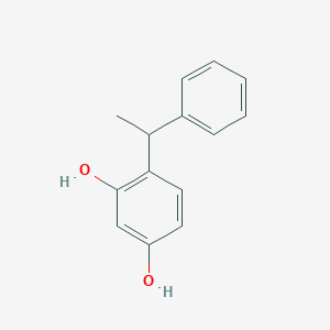 molecular formula C14H14O2 B122247 苯乙基间苯二酚 CAS No. 85-27-8