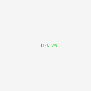 molecular formula ClH B1222470 Chlorine-38 CAS No. 14158-34-0
