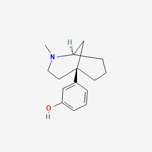 molecular formula C15H21NO B1222472 (-)-5-m-Hydroxyphenyl-2-methylmorphan CAS No. 28623-84-9