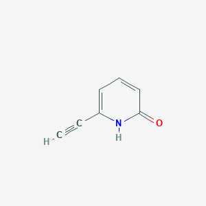 molecular formula C7H5NO B122248 6-ethynylpyridin-2(1H)-one CAS No. 145143-31-3
