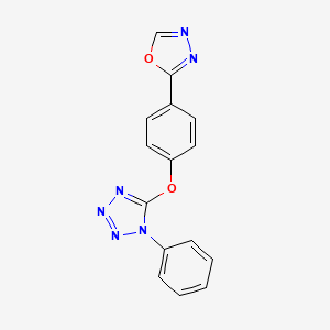 2-[4-[(1-Phenyl-5-tetrazolyl)oxy]phenyl]-1,3,4-oxadiazole