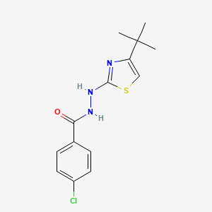 N'-(4-tert-butyl-2-thiazolyl)-4-chlorobenzohydrazide