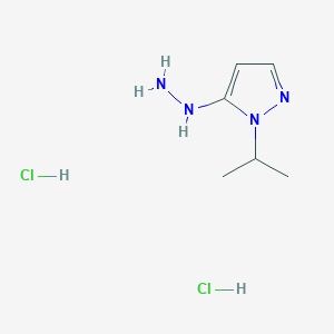 molecular formula C6H14Cl2N4 B12224994 5-hydrazino-1-isopropyl-1H-pyrazole 