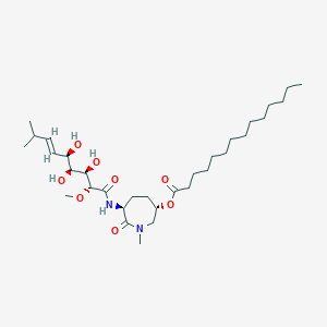 molecular formula C32H58N2O8 B012225 Bengamide B CAS No. 104947-69-5