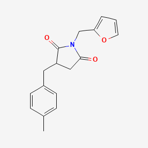1-(2-Furanylmethyl)-3-[(4-methylphenyl)methyl]pyrrolidine-2,5-dione