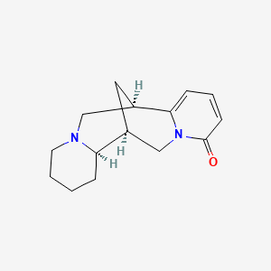 molecular formula C15H20N2O B1222515 (1R,9S,10R)-7,15-Diazatetracyclo[7.7.1.02,7.010,15]heptadeca-2,4-dien-6-one 
