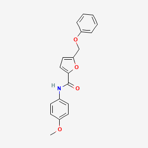 molecular formula C19H17NO4 B1222520 N-(4-methoxyphenyl)-5-(phenoxymethyl)furan-2-carboxamide 