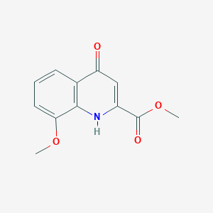 molecular formula C12H11NO4 B1222539 Methyl 4-hydroxy-8-methoxyquinoline-2-carboxylate CAS No. 7101-90-8