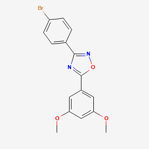molecular formula C16H13BrN2O3 B1222549 3-(4-Bromophenyl)-5-(3,5-dimethoxyphenyl)-1,2,4-oxadiazole 