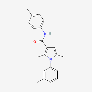 molecular formula C21H22N2O B1222562 2,5-dimethyl-1-(3-methylphenyl)-N-(4-methylphenyl)-3-pyrrolecarboxamide 