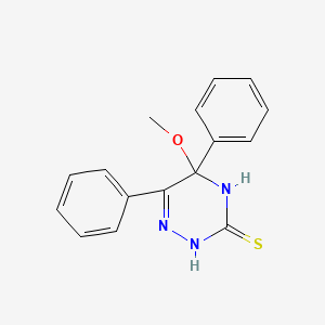 5-methoxy-5,6-diphenyl-4,5-dihydro-1,2,4-triazine-3(2H)-thione