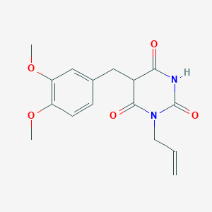 5-[(3,4-Dimethoxyphenyl)methyl]-1-prop-2-enyl-1,3-diazinane-2,4,6-trione