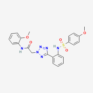 N-(2-methoxyphenyl)-2-[5-[2-[(4-methoxyphenyl)sulfonylamino]phenyl]-2-tetrazolyl]acetamide