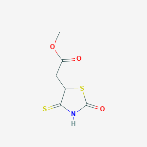 molecular formula C6H7NO3S2 B12225836 Methyl (2-oxo-4-thioxo-1,3-thiazolidin-5-yl)acetate 