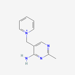 molecular formula C11H13N4+ B1222605 1-[(4-Amino-2-methylpyrimidin-5-yl)methyl]pyridinium 