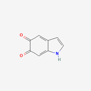 molecular formula C8H5NO2 B1222607 Indole-5,6-quinone CAS No. 582-59-2