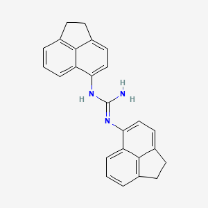molecular formula C25H21N3 B1222609 N,N'-Bis(5-acenaphthyl)guanidine CAS No. 157970-69-9