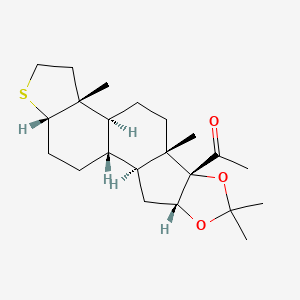 2',2'-Dimethyl-A-nor-3-thia-5beta-pregnano(16alpha,17-d)(1,3)dioxolanx-20-one