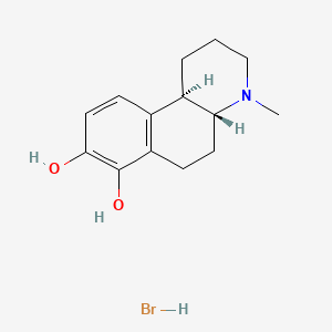 molecular formula C14H20BrNO2 B1222614 trans-4-Methyl-7,8-dihydroxy-1,2,3,4,4a,5,6,10b-octahydrobenzo[f]quinoline hbr CAS No. 59424-69-0