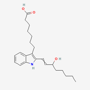 7-[2-(3-hydroxyoct-1-enyl)-1H-indol-3-yl]heptanoic acid