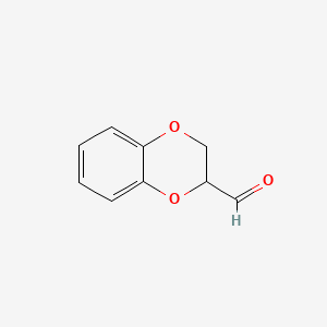 molecular formula C9H8O3 B1222616 2,3-Dihydrobenzo[b][1,4]dioxine-2-carbaldehyde CAS No. 64179-67-5