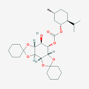 molecular formula C29H46O8 B122262 1-(-)-Carboxymenthyl-2,3:4,5-di-O-Cyclohexylidene-D-myo-inositol CAS No. 153996-48-6