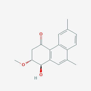 molecular formula C17H18O3 B1222641 Heliophenanthrone 