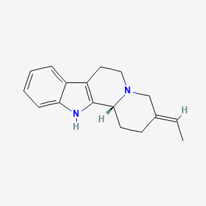 molecular formula C17H20N2 B1222642 (3E,12bR)-3-ethylidene-2,4,6,7,12,12b-hexahydro-1H-indolo[2,3-a]quinolizine 