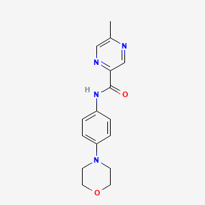 5-Methyl-N-[4-(4-morpholinyl)phenyl]-2-pyrazinecarboxamide